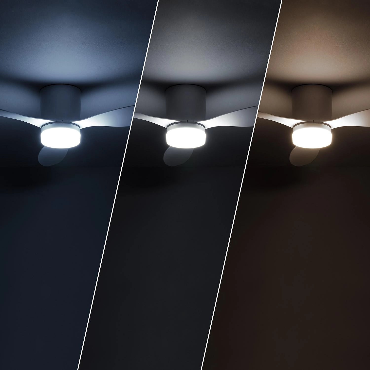 VerlichtWonen Stille Plafondventilator Wit Alba - VerlichtWonen